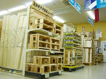 高知県産木製品コーナー